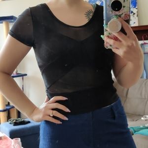 Sheer Crop Top